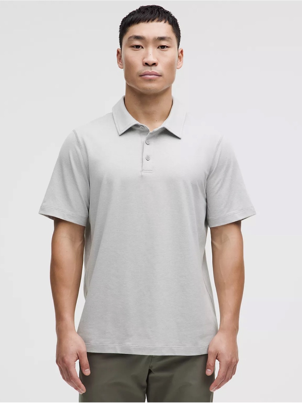 lululemon | Soft Jersey Short-Sleeve Polo Shirt | Heathered Vapor